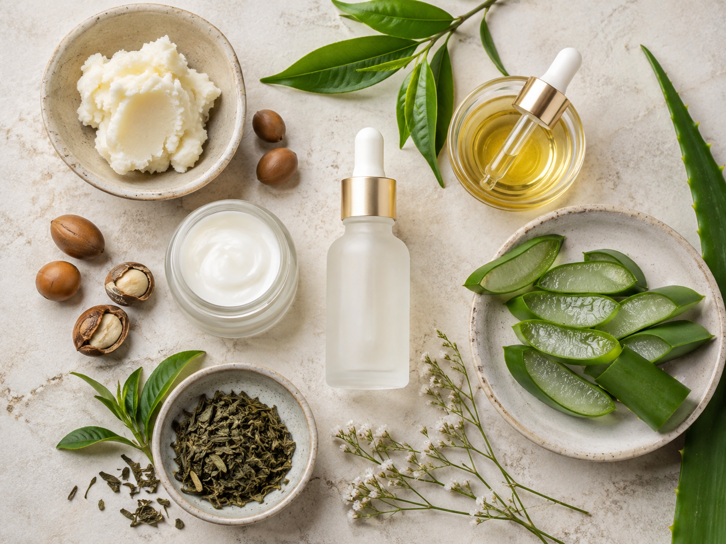 ترکیبات طبیعی برای پوست