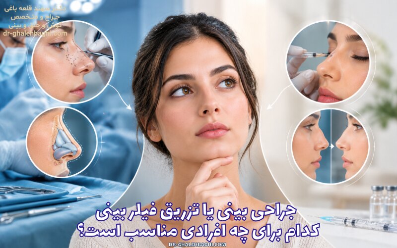 جراحی بینی یا تزریق فیلر بینی ؛ کدام برای چه افرادی مناسب است؟