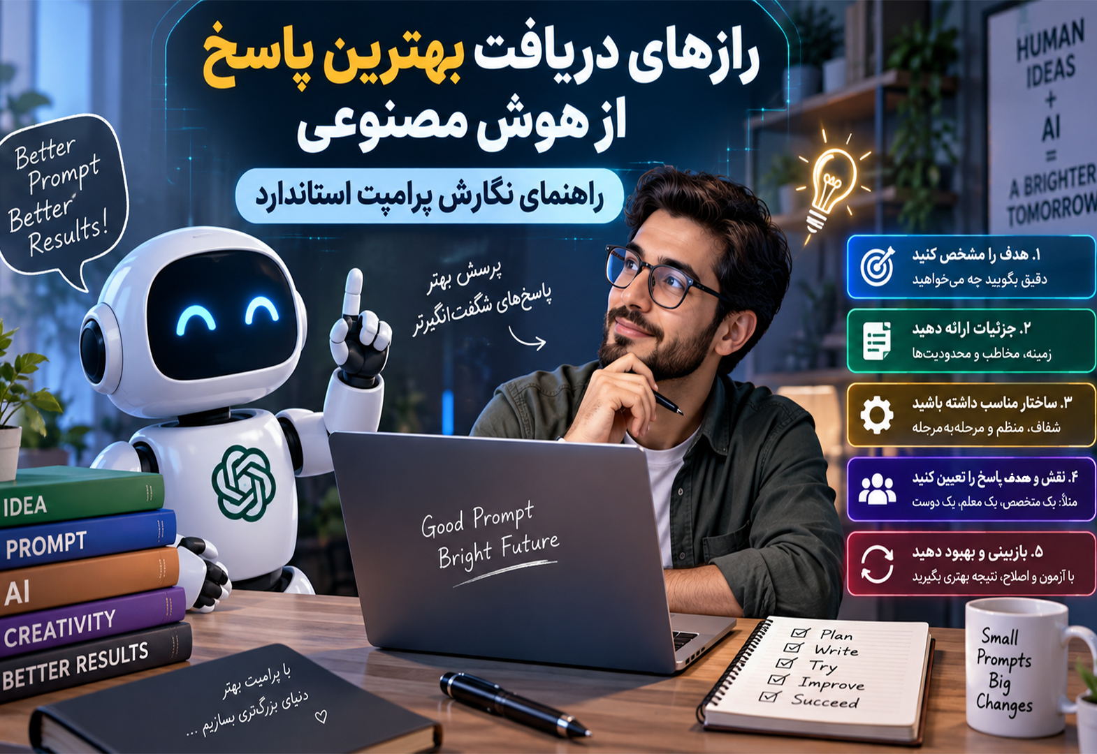 رازهای دریافت بهترین پاسخ از هوش مصنوعی / راهنمای نگارش پرامپت استاندارد